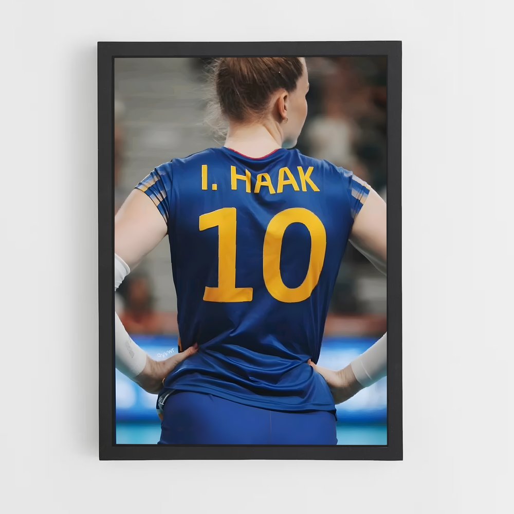 Poster L'Inconnue en Bleu – affiche Volleyball (vue 2)